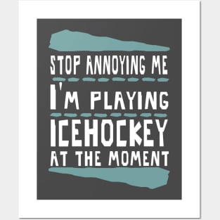 Ice Hockey Body Check Puck Gift Idea Friends Posters and Art